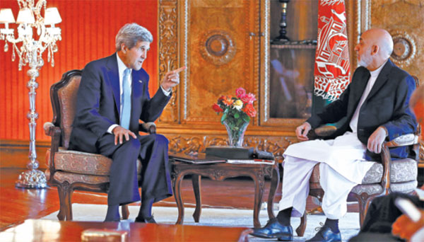 Kerry seeks to broker end to Afghan election crisis