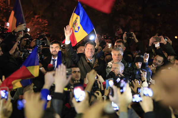 Ethnic German sweeps to victory in Romania's presidential runoff