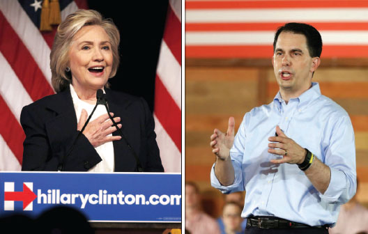 Walker joins GOP field; Clinton talks jobs