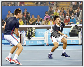 Doubles delight for Djokovic duo