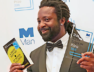 Jamaican writer Marlon James wins Booker Prize for fiction
