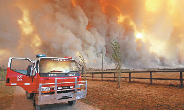Climate change fuels bush fire risk