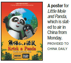 Panda to join Little Mole in new cartoon series
