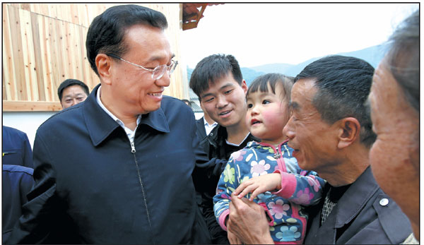 Li hails quake victims' spirit