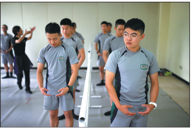 Soldiers Take Part In A Ballet Class At A Military Base