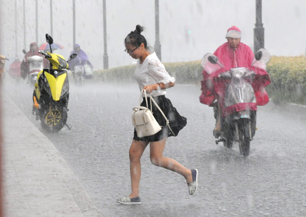Rain Pours Down In Suzhou Jiangsu Province Flooding