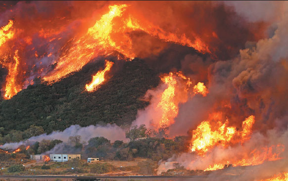 Fire brings destruction, uncertainty