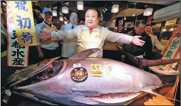 Japan's 'Tuna King' continues reign with $636,000 bluefin win