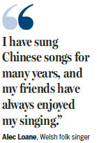 Welsh singer hits all right notes in Chinese