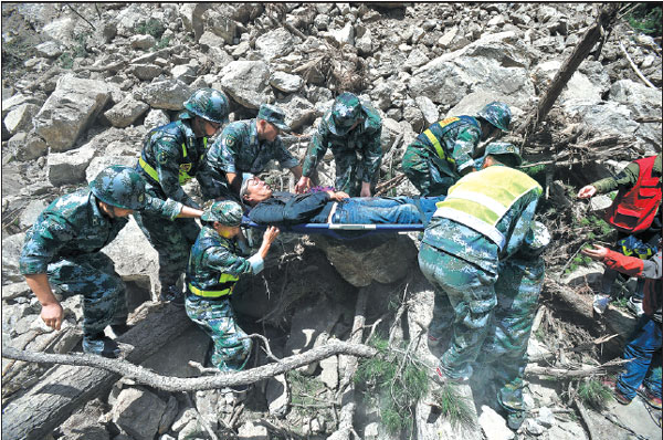 Response speedy to Sichuan quake