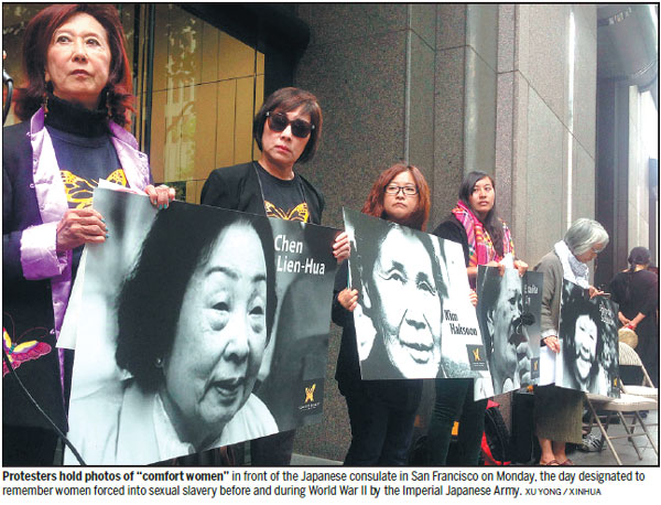 Activists mark 'comfort women' day
