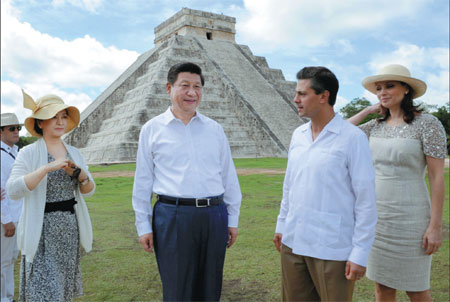 Xi finds common bond in Mexico