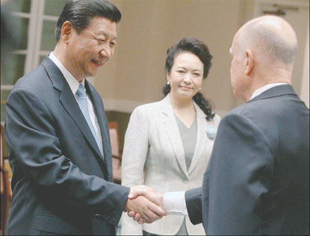 Xi meets with 'old friend' Gov Brown
