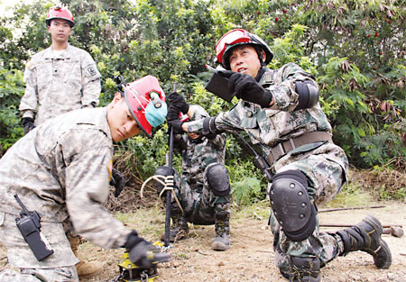 US, Chinese armies drill