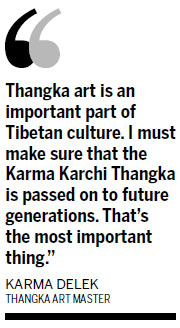 Thangka art master passes on knowledge