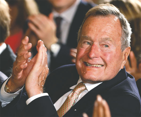 Ex-president Bush still in hospital