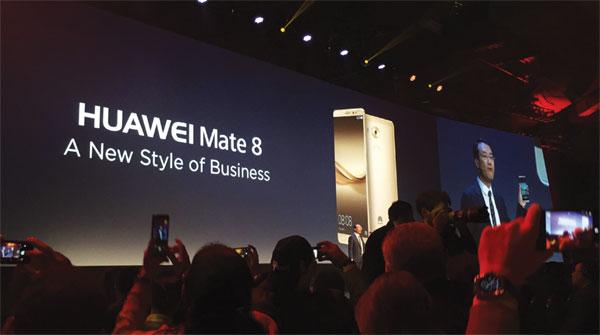 Huawei unveils Mate 8 smartphone