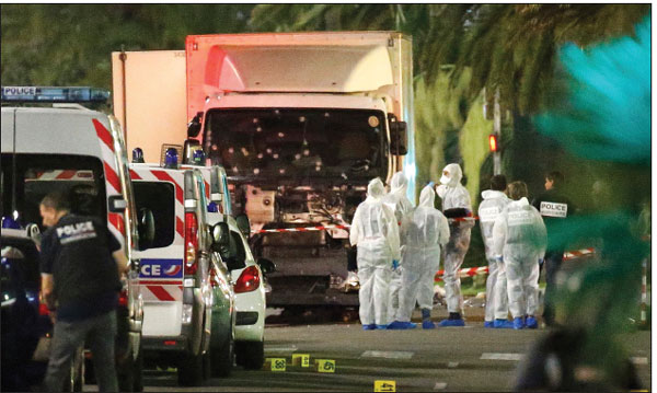 Scores killed as truck rams crowd in France
