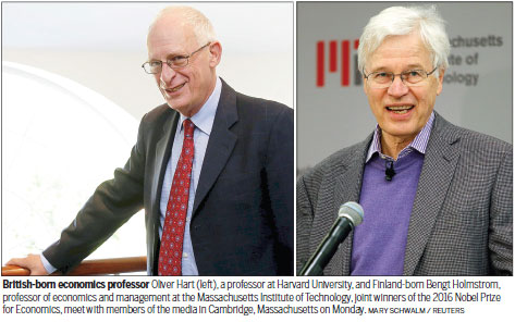 Economists share Nobel prize for work on pay, rewards, prisons