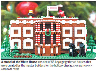 Lego masters show off at White House