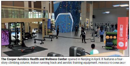 Fitness guru brings facility, message to China