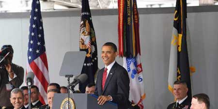 奥巴马出席西点军校毕业典礼发表演讲-英语点
