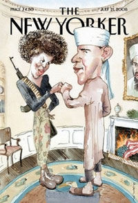 奥巴马遭政治漫画恶搞 变身恐怖分子-英语点津