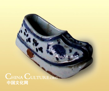 shoes china chinese ancient dynasty beautifully qing exquisitely shaped colored pair