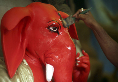 The idol of Hindu god Lord Ganesha