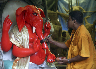 The idol of Hindu god Lord Ganesha