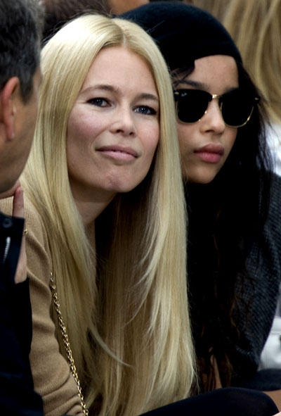 German model Claudia Schiffer at Chanel's Paris show 