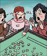 Firemen rescue lad's fingers from mahjong table