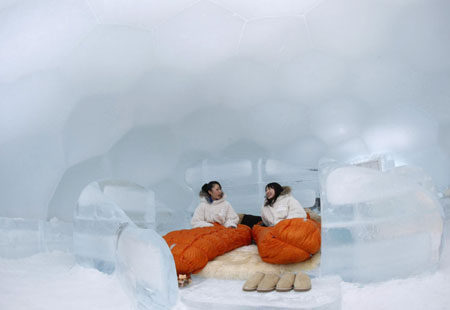 Snow Resort: Alpha Resort-Tomamu's ice village in Japan