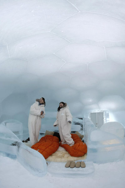 Snow Resort: Alpha Resort-Tomamu's ice village in Japan