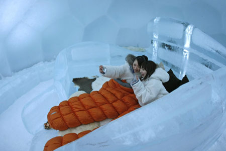 Snow Resort: Alpha Resort-Tomamu's ice village in Japan