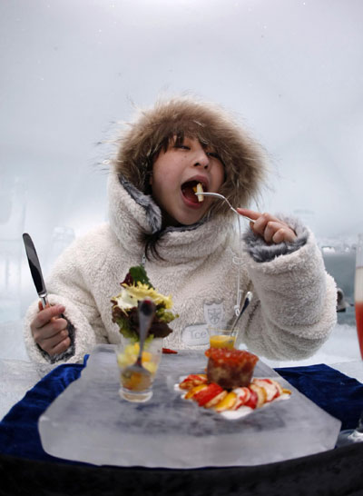 Snow Resort: Alpha Resort-Tomamu's ice village in Japan