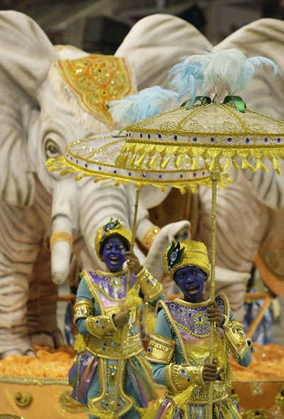 2nd night of the Carnival parade in Rio de Janeiro's Sambadrome