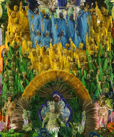 2nd night of the Carnival parade in Rio de Janeiro's Sambadrome