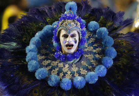 2nd night of the Carnival parade in Rio de Janeiro's Sambadrome