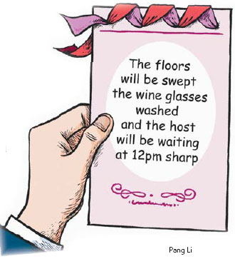 A last-minute mad rush again? Guess who's not coming to dinner