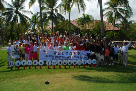 The Biggest Group of Golfers from China Tee off in Bali,Indonesia