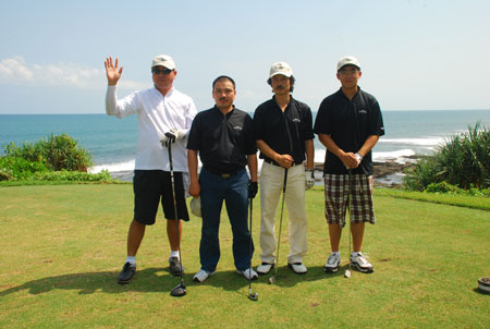 The Biggest Group of Golfers from China Tee off in Bali,Indonesia
