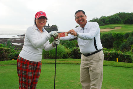 The Biggest Group of Golfers from China Tee off in Bali,Indonesia
