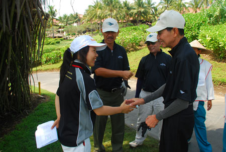 The Biggest Group of Golfers from China Tee off in Bali,Indonesia