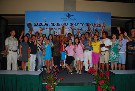 The Biggest Group of Golfers from China Tee off in Bali,Indonesia