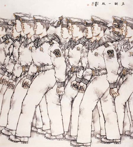 'Army Painter' marshals forces of modern calligraphy