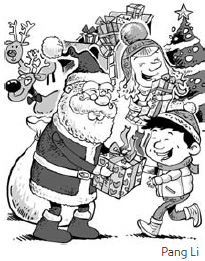 What do Chinese parents tell their kids about Santa?