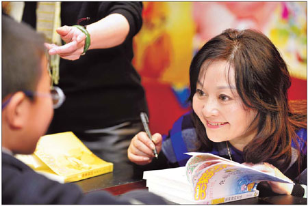 China's best-selling children's author Yang Hongying. Photo by Chen Tuanjie / for China Daily