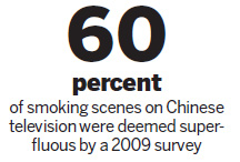 TV, film smoking rules win experts' praise