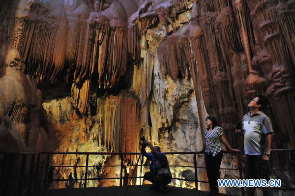 Amazing scenery of Xianqi Karst Cave in Beijing
